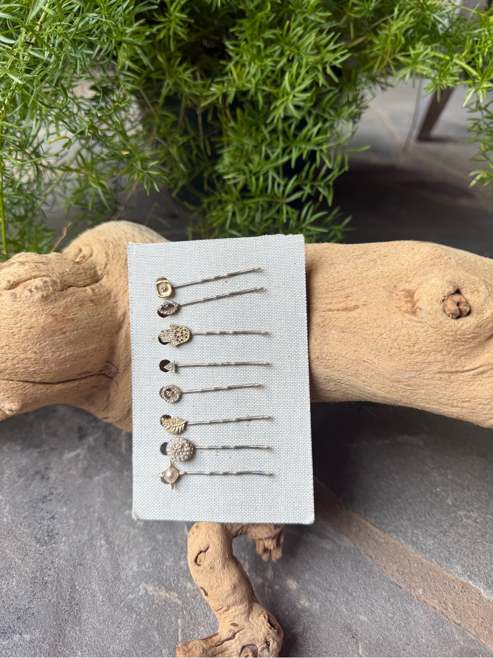 New🌟Anthropologie-Gold Decorative Hair Pin Set - Picture 2 of 3